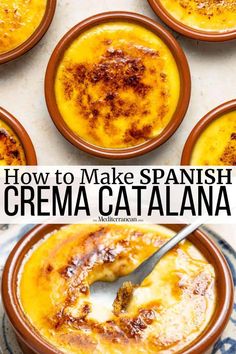 how to make spanish cremea catalana in a bowl with a spoon