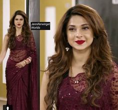 Jennifer Winget Saree, Technology Architecture, Nature Technology, Inspiration From Nature, Indian Saree Blouses Designs, Jennifer Winget, Saree Trends