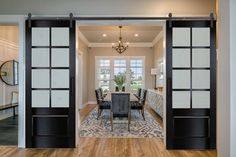 Grandeur Double Barn Door | Rustica Lake House Double Front Door, Barn Door Office, Home Office Door Ideas, Loft Doors, Sliding Door Room Dividers, Home Office Doors, Sliding Glass Barn Doors, Garage To Living Space, Building A Porch