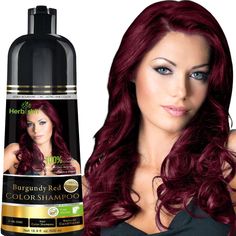 PRICES MAY VARY. MAINTAIN YOUTHFUL HAIR COLOR – Obtain back the fresh-looking hair of your younger days, get back the lost luster, and replenish the health of your weak strands with Herbishh hair color shampoo for gray hair. Formulated to help you achieve vibrantly colored locks, this hair color shampoo dye will treat your hair with a special combination of active botanicals. MAGIC HAIR DYE SHAMPOO – Our shampoo dye hair color contains active ingredients like Argan Oil to lock in moisture and pr Safe Hair Dye, Pelo Color Borgoña, Shampoo For Gray Hair, Hair Dye Shampoo, Colors Hair, Hair Color Burgundy, Natural Gray Hair, Hair Color Shampoo, Dyed Natural Hair