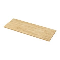 a wooden cutting board on a white background