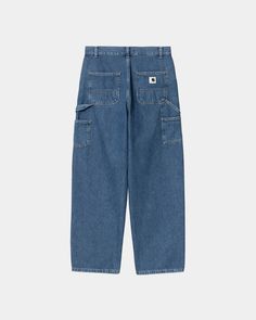 Color: Blue (stone washed) - The Women's Brandon Double Knee Pant is made in a loose fit from robust cotton denim. Double-layer knees offer extra reinforcement, while triple stitching, tool pockets, and a hammer loop nod to the style's utilitarian influences. A woven Square Label completes the design. _* 100% Cotton (Maverick denim), Loose fit, regular waist, Double-layer knees, Triple-stitched, Tool pockets and hammer loop, Zip fly, Square Label Knee Pants, Carhartt Wip, Blue Stone, Double Layer, Shopping Outfit, Loose Fitting, Color Blue, Stitching, Square