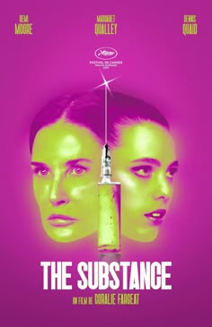 the substance movie poster with two women