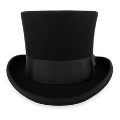 The Belfry John Bull is a 100% wool top hat, modeled after the original top hat invented by John Hetherington in 1797. This handsome hat is made of 100% wool felt and has a gently curled brim that is bound on the edge with grosgrain ribbon trim. The unlined interior and leather inner band allows for a cool, comfortable wearing experience. Due to it's height, the John Bull does not fit inside the Hat Box. FEATURESStyle: Top HatMaterial: 100% WoolDimensions: 6 1/2" Crown, 2 1/2" BrimBand: Grosgrai Top Hat Costume, Mad Hatter Top Hat, Vampire Costumes, Pork Pie Hat, Mad Hatter Hats, Black Top Hat, John Brown, Types Of Hats, Hat Size Chart