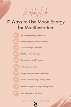 Harness the moon's power to manifest your dreams! Set intentions during the new moon, release negativity during the full moon, and visualize goals during the waxing moon. Use crystals to amplify energy, journal about your emotions, and trust the lunar cycles for guidance. Save this Pin to manifest with moon energy! #MoonManifestation #LunarCycles #ManifestationTips #NewMoonRitual #FullMoonEnergy #SpiritualGrowth #LawOfAttraction New Moon Release, Energy Journal, Waxing Moon, Release Negativity, Moon Energy, Set Intentions, Manifest Your Dreams