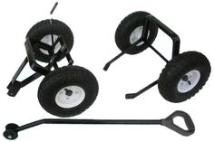 the wheels and axles of a golf cart are shown in three different positions, with one wheel on each side