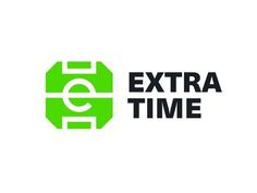 the extra time logo is shown in black and green