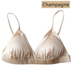 Awulook French Style Women Silk Bra