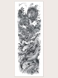 Voll Arm-tattoos, Animal Sleeve, Chinese Dragon Tattoos, Rose Flower Pattern, Full Arm Tattoos, Muster Tattoos, True Tattoo, Leg Sleeve, Leg Tattoo