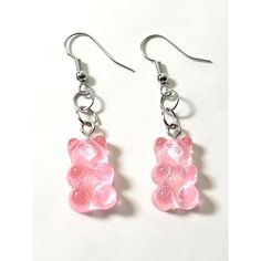 Add a touch of playful sweetness to your style with our Pink Gummy Bear Dangle Earrings! Inspired by the beloved gummy bear candies, these super fun earrings feature unique food-inspired dangle pieces in vibrant purple. They hang from a nickel-free, hypoallergenic stainless steel ear wire with a rubber stopper back, ensuring comfort and durability. Measuring approximately 1.75 inches in length and 0.5 inches in width, these earrings are the perfect size to showcase your love for all things whims Pink Gummy Bears, Gummy Bear Candy, Earrings Kawaii, Kawaii Earrings, Quirky Earrings, Earring Dangle, Food Earrings, Spring Earrings, Gummy Bear