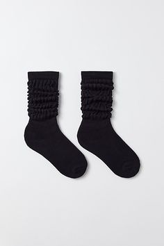 Our favorite slouchy socks from iets frans... in a super-soft knit. Crew length with that good slouch in a ribbed knit. Get them only at UO. Content + Care 75% Cotton, 23% nylon, 2% spandex Machine wash Imported Size + Fit Crew length | iets frans... Slouch Crew Sock in Black, Women's at Urban Outfitters Slouchy Socks, Loose Socks, Concert Fit, Ruffled Socks, Slouch Socks, Concert Fits, Crew Sock, Black Socks, Black Ruffle