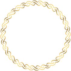 a circular gold frame on a white background