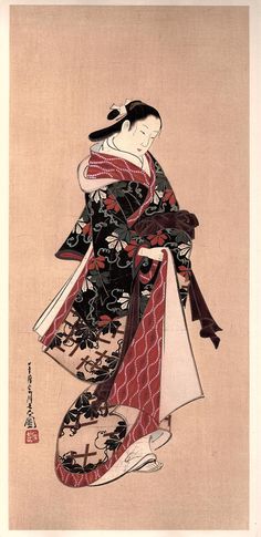 Artist: Miyagawa Chōshun Year: 1906 Pubilisher: Shinbi-Shoin Description: Size: about 18.5×40.5cm (1cm≒0.39inch, picture size)  Excellent quality. The antique original woodcut print, Washi paper. *Ukiyo-e School Series of Painting（浮世絵派画集） Japanese woodblock print was, as being replaced by colored print, to decline. The Ukiyo-e School Series of Painting is a masterpiece with the highest quality in the history of woodblock printings, published in the Meiji era, when many skilled craftspeople were School Series, Being Replaced, Woodcut Print, Japanese Woodblock Print, Meiji Era, Woodcuts Prints, Washi Paper