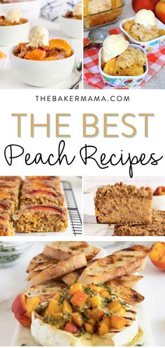 the best peach recipes and desserts to make ahead for lunch or brunch