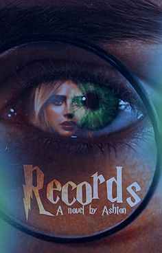 a person looking through a magnifying glass with the words records written on it