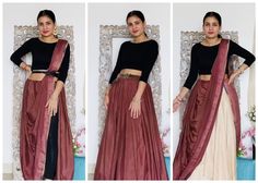 Ways To Drape A Saree, Drape A Saree, Red Saree Wedding, Indo Western Saree, Latest Saree Trends, Drape Sarees, Saree Hairstyles, Indian Bridesmaids, Lehenga Saree Design