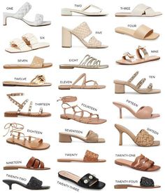 Heels Sandals For Women, New Footwear For Women, Best Summer Shoes For Women, Different Types Of Shoes For Women, Beautiful Sandals Heels, Sandal Design Women, Footwear Ideas For Women, Must Have Summer Shoes, Summer Fits With Sandals