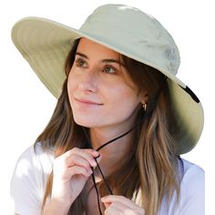 Sun Protection Safari Hat Wide Brim Fishing Hiking Boonie Cap for Men Women It is a premium quality sun hat for sun precaution. It has incredibly ability of breathable and comfortable. The contour is so free and fashionable. The greatest hat there has ever been, or ever will be in summer for talent showing itself. It is really suitable for camping , cycling or Fishing. SUN PROTECTION - UV protection micro-fiber features 100 SPF/ UPF 50. Keeps the sun from your face and neck and offers great prot Outdoor Hut, Boat Hat, Hiking Hat, Gardening Hat, Sun Burn, Safari Hat, Travel Hat, Wide Brim Sun Hat, Large Hats