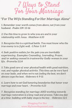 a sign that says 7 ways to stand for your marriage