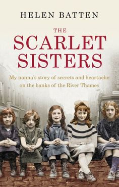 the book cover for the scarlet sisters, with four children sitting on a bench