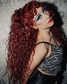 chappell roan Mazzy Star, Chappell Roan, Blue Eyeshadow, Girls Dream, Fav Celebs, My Favorite Music, Celebrity Crush, Hair Inspo, Red Hair