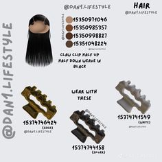 Roblox Hair Codes Black Braids, Roblox Edges Code, Accessories Berry Avenue Codes, Bloxburg Hair Codes, Berry Avenue Codes Hair, Black Hair Id Roblox, Roblox Sets, Cute Baddie Outfits, Pelo Cafe