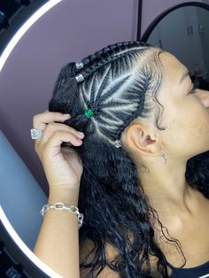 Cornrow Hairstyle, Punk Hairstyles, Hairstyles For All Hair Types, Braided Cornrow Hairstyles, Quick Braided Hairstyles, Hair Braid Videos, Goddess Hairstyles