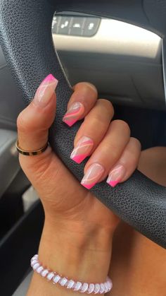 Cute Pink Nail Designs For Acrylics, Cute 2023 Nails, Trendy Spring Nails 2023 Square, Trendy Oval Nails Summer, Trending Summer Nails Coffin, Simple Nail Designs 2023, Pink Nails For Vacation, Cute Nails For Vacation Short, Trending Summer Nails 2023 Pink