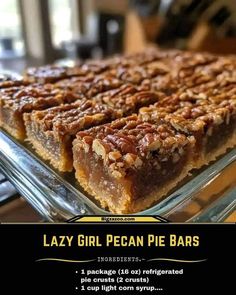 Fall Winter Desserts, Pecan Pie Tarts, Pecan Pie Bar, Pecan Pie Bars Easy, Pecan Halves, Pecan Pie Muffins, Pecan Filling, Pecan Cobbler