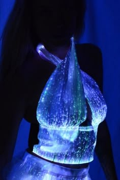 Fiber Optic Dress, Led Costume, Catty Noir, Unique Outfit, Neon Party, Pretty Prom Dresses, Fantasy Clothing