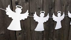 Angel Garland, Angel Banner, Angel Decorations, Baptism, Communion, First Communion, Nursery Banner, photo prop Angel Decorations Party, Angel Theme Birthday Party, Angel Garland, Angel Banner, Angel Wings Background, Relief Society Christmas, Angel Party, Baptism Party Decorations, Angel Decorations