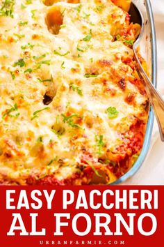 This Easy Paccheri Al Forno is an Italian classic that’s ideal for winter dishes and warm dinner ideas. Featuring tube-shaped pasta, savory tomatoes, and gooey mozzarella cheese, it’s baked to perfection. One of the best comfort food recipes, this easy pasta recipe is simple and easy to make, bringing cozy vibes to your table! Casarecce Pasta Recipes, Paccheri Pasta Recipes, Classic Italian Pasta, Shaped Pasta, Easy Pasta Recipe, Best Comfort Food Recipes, Winter Dishes