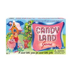 the candy land game is in its box