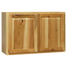 a wooden cabinet with two doors and one drawer