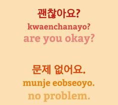 an orange and pink poster with the words are you okay? written in two different languages