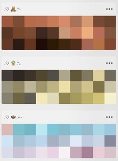 the color palettes are different from each other