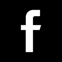 a black and white image of the facebook logo, which appears to be an icon