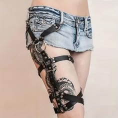 Listing Date:07/04/2023 Leather Garter Belt, Thigh Belt, Thigh Holster, Legs Ring, Leather Garter, Leg Harness, Leg Garter, Leg Chain, Black Punks