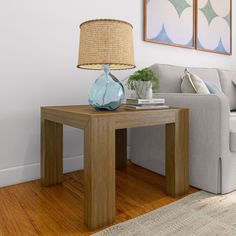 Introducing the Modern Square Corner Table - a fusion of style and functionality meticulously crafted for your living space. Crafted from solid pine wood, this narrow side table for small room embodies durability and sophistication. The non-toxic finishes ensure a safe and eco-friendly addition to your home, prioritizing both your family's well-being and sustainability. What sets this couch side table apart is its wirebrush finish, creating a captivating textured look that elevates its design in End Table Decor Living Room, End Table Decor, Mini Side Table, Slim Side Table, Side Table For Living Room, Farmhouse End Tables, Square End Table, Narrow Side Table, Small End Tables