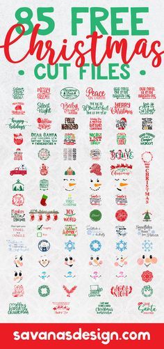 the 25 free christmas cut files