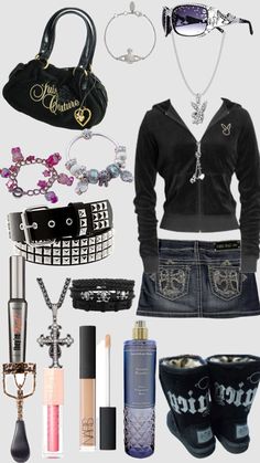 Trashy Outfits Women, 2000 Emo Fashion, Trashy 2000s Outfits, Anti Aesthetic, Mcbling Outfits, Outfits 2000s Style, Trashy Aesthetic, Trashy Outfits, Mcbling Y2k