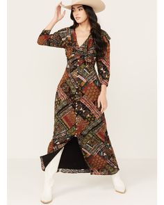 Free People Women's Lennon Dress, Multi Hippie Maxi Dress, Free People Maxi, Free People Maxi Dress, Bohemian Maxi, Festival Summer, Bohemian Maxi Dress, Spring Festival, Maxi Dress Party, Free People Black