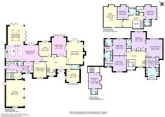 the floor plan for an apartment with two levels and three rooms, including one bedroom