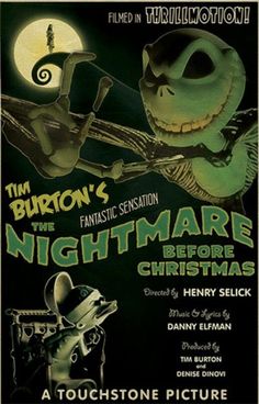 the nightmare before christmas movie poster