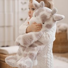 Bedtime huggie plush toys combine two items essential to every baby's needs: a toy & blanket! While the fleece baby blanket is perfect for warmth, comfort and security, the playful plush toy is super soft and perfect for squeezing, hugging and loving!
100% Polyester plush stuffed animal holding a 30" x 40" flannel fleece baby blanket
Perfect for playing and sleeping

Machine wash delicate (In mesh bag), Do not bleach, Do not tumble dry, Do not Iron, Do not dryclean
Note: If you would like to mak Stuffed Animal Nursery, Gift Embroidery, Fleece Baby Blankets, Elegant Baby, Gray Blanket, Baby Soft Toys, Animal Nursery, Baby Needs, Mesh Bag