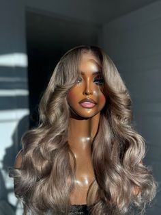 Chestnut Ash Blonde with Shadow Roots  Lace: 5 x 5 Closure Length: 22" Texture: 613 Body Wave Blonde With Shadow Roots, Chestnut Blonde, Shadow Roots, Ash Blond, Blonde With Dark Roots, Blonde Wigs, Hairstyle Inspo, Birthday Hair, Hair Idea