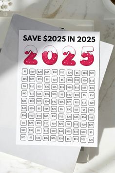 2025 Savings Challenge Savings Game, Financial Stewardship, Saving Tracker, Saving Plan, Saving Strategies, Unique Calendar