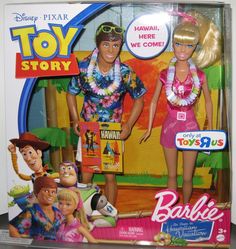 the toy story barbie is in its box