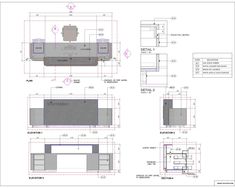 some drawings of different types of furniture in various positions and sizes, including the top one with