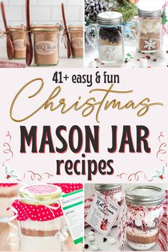 From cookie recipes and chia tea mixes to lavendar sugar and body butter recipes, here are the best easy mason jar Christmas recipes! Mason Jar Cookie Mix Recipe, Cookie Mix In A Jar Recipe, Body Butter Recipes, Chocolate Peanut Butter Cookies Recipes, Mason Jar Baking, Chia Tea, Mason Jar Cookie Recipes, Christmas Crinkle Cookies